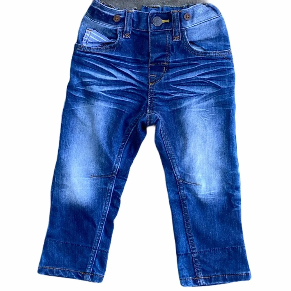 Gap Top & H&M Bleached Jeans 12-18M